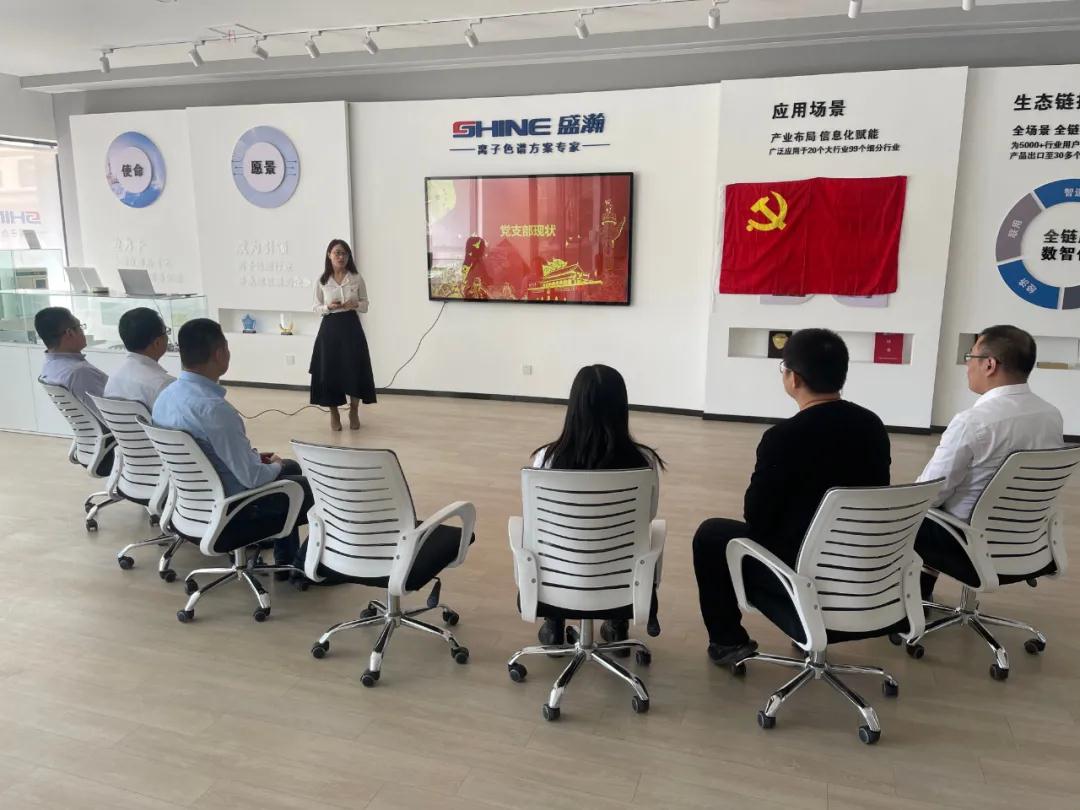 党支部书记徐丽娜介绍党支部近况